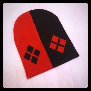 Harley Quinn knitted beanie